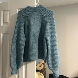 new with tags baby blue sweater size M